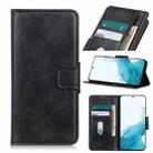 For Samsung Galaxy S22 5G Mirren Crazy Horse Texture Horizontal Flip Leather Case with Holder & Card Slots & Wallet(Black) - 1