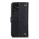For Samsung Galaxy S22 Ultra 5G Copper Buckle Nappa Texture Horizontal Flip Leather Case with Holder & Card Slots & Wallet(Black) - 3
