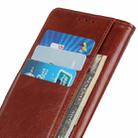 For Samsung Galaxy S22 Ultra 5G Copper Buckle Nappa Texture Horizontal Flip Leather Case with Holder & Card Slots & Wallet(Brown) - 5