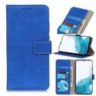 For Samsung Galaxy S22+ 5G Magnetic Crocodile Texture Horizontal Flip Leather Case with Holder & Card Slots & Wallet(Blue) - 1