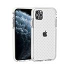 For iPhone 11 Pro Max Grid Pattern Shockproof Transparent TPU Protective Case(White) - 1