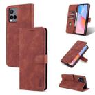 For vivo Y21 / Y33S AZNS Skin Feel Calf Texture Horizontal Flip Leather Case with Card Slots & Holder & Wallet(Brown) - 1