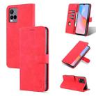 For vivo Y21 / Y33S AZNS Skin Feel Calf Texture Horizontal Flip Leather Case with Card Slots & Holder & Wallet(Red) - 1