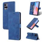 For vivo Y21 / Y33S AZNS Skin Feel Calf Texture Horizontal Flip Leather Case with Card Slots & Holder & Wallet(Blue) - 1