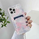 IMD Pattern TPU Case with Card Slot For iPhone 13(Color Paint) - 1