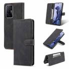 For vivo Y21 / Y33S AZNS Dream II Skin Feel PU+TPU Horizontal Flip Leather Case(Black) - 1