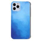 For iPhone 13 Pro Max Ink Painting Pattern PC Protective Case (Ocean Blue) - 1