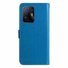 For Xiaomi Mi 11T / 11T Pro Cat Bee Embossing Pattern Shockproof Horizontal Flip Leather Case with Holder & Card Slots & Wallet(Blue) - 3