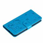 For Xiaomi Mi 11T / 11T Pro Cat Bee Embossing Pattern Shockproof Horizontal Flip Leather Case with Holder & Card Slots & Wallet(Blue) - 7