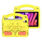 DUX DUCIS PANDA Series Shockproof EVA Tablet Case with Handle & Holder & Pen Slot For iPad mini 6(Yellow) - 1