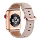 Classic Buckle Leather Watch Band For Apple Watch Series 8&7 41mm / SE 2&6&SE&5&4 40mm / 3&2&1 38mm(Pink) - 1