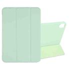 For iPad mini 6 GEBEI Shockproof Horizontal Flip Tablet Case with Three-folding Holder(Mint Green) - 1