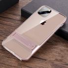 For iPhone 11 Crystal Shockproof TPU + PC Case with Holder(Rose Gold) - 1