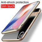 For iPhone XS Max Crystal Shockproof TPU + PC Case with Holder(Gold) - 3