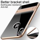 For iPhone XS Max Crystal Shockproof TPU + PC Case with Holder(Gold) - 4