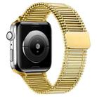 Chain Loop Steel Watch Band For Apple Watch Series 9&8&7 41mm / SE 3&SE 2&6&SE&5&4 40mm / 3&2&1 38mm (Gold) - 1