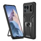 For Xiaomi Mi 11 Ultra Armor 2 in 1 PC + TPU Magnetic Shockproof Case with Foldable Holder(Black) - 1