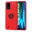 For OPPO Realme Narzo 50i Metal Ring Holder 360 Degree Rotating TPU Phone Case(Red) - 1