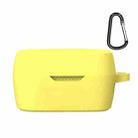 Wireless Earphone Silicone Protective Case with Hook for JBL T280TWS X(Yellow) - 1