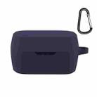 Wireless Earphone Silicone Protective Case with Hook for JBL T280TWS X(Midnight Blue) - 1