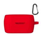 Wireless Earphone Silicone Protective Case with Hook for JBL T280TWS X(Red) - 1