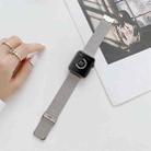 V-shaped Buckle Straight Steel Watch Band For Apple Watch Ultra 49mm / Series 8&7 45mm / SE 2&6&SE&5&4 44mm / 3&2&1 42mm(Silver) - 1