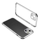 For iPhone 13 mini Four Corners Shockproof Metal Frame Phone Case (White) - 1