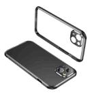 For iPhone 13 mini Four Corners Shockproof Metal Frame Phone Case (Black) - 1