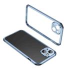 For iPhone 13 mini Four Corners Shockproof Metal Frame Phone Case (Sierra Blue) - 1
