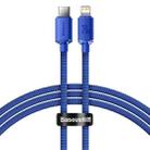 Baseus CAJY000203 Crystal Shine Series 20W USB-C / Type-C to 8 Pin Fast Charging Data Cable, Cable Length:1.2m(Blue) - 1