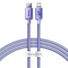 Baseus CAJY000205 Crystal Shine Series 20W USB-C / Type-C to 8 Pin Fast Charging Data Cable, Cable Length:1.2m(Purple) - 1