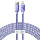 Baseus CAJY000305 Crystal Shine Series 20W USB-C / Type-C to 8 Pin Fast Charging Data Cable, Cable Length:2m(Purple) - 1