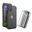 Skin Feel 360 Degrees Full Package PC + TPU Combination Phone Case For iPhone 13 Pro Max(Black) - 1