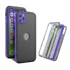 Skin Feel 360 Degrees Full Package PC + TPU Combination Phone Case For iPhone 13 Pro Max(Purple) - 1