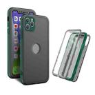 Skin Feel 360 Degrees Full Package PC + TPU Combination Phone Case For iPhone 13 Pro(Dark Green) - 1