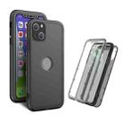 Skin Feel 360 Degrees Full Package PC + TPU Combination Phone Case For iPhone 13(Black) - 1