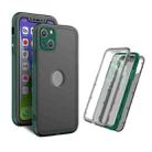 Skin Feel 360 Degrees Full Package PC + TPU Combination Phone Case For iPhone 13(Dark Green) - 1