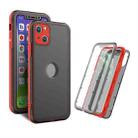 Skin Feel 360 Degrees Full Package PC + TPU Combination Phone Case For iPhone 13 mini(Red) - 1