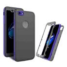 For iPhone SE 2022 / SE 2020 / 8 / 7 Skin Feel 360 Degrees Full Package PC + TPU Combination Phone Case(Purple) - 1