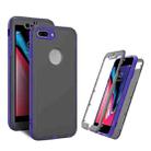 Skin Feel 360 Degrees Full Package PC + TPU Combination Phone Case For iPhone 8 Plus & 7 Plus(Purple) - 1