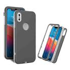 Skin Feel 360 Degrees Full Package PC + TPU Combination Phone Case For iPhone XS Max(Grey) - 1