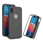 Skin Feel 360 Degrees Full Package PC + TPU Combination Phone Case For iPhone XR(Black) - 1