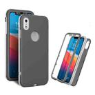 Skin Feel 360 Degrees Full Package PC + TPU Combination Phone Case For iPhone XR(Grey) - 1