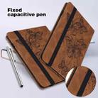 For Xiaomi Pad 5 / 5 Pro Embossed Butterfly Pattern Horizontal Flip Leather Tablet Case(Brown) - 5