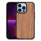 For iPhone 13 Pro Wood Veneer TPU Shockproof Phone Case (Palisander) - 1