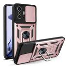 For Xiaomi Mi 11T / 11T Pro Sliding Camera Cover Design TPU+PC Protective Case(Rose Gold) - 1