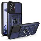 For Xiaomi Mi 11T / 11T Pro Sliding Camera Cover Design TPU+PC Protective Case(Blue) - 1