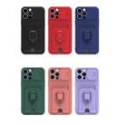 For iPhone 11 Sliding Camera Cover Design TPU Shockproof Phone Case with Holder & Card Slots (Pink) - 2