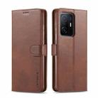 For Xiaomi Mi 11T / 11T Pro LC.IMEEKE Calf Texture Horizontal Flip Phone Leather Case with Holder & Card Slots & Wallet(Brown) - 1
