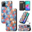 For Infinix Smart 5 Colorful Magnetic Horizontal Flip Leather Phone Case with Holder & Card Slot & Wallet(Rhombus Mandala) - 1